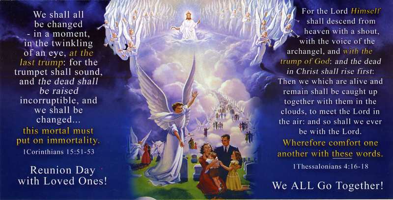 Jesus comes in the clouds